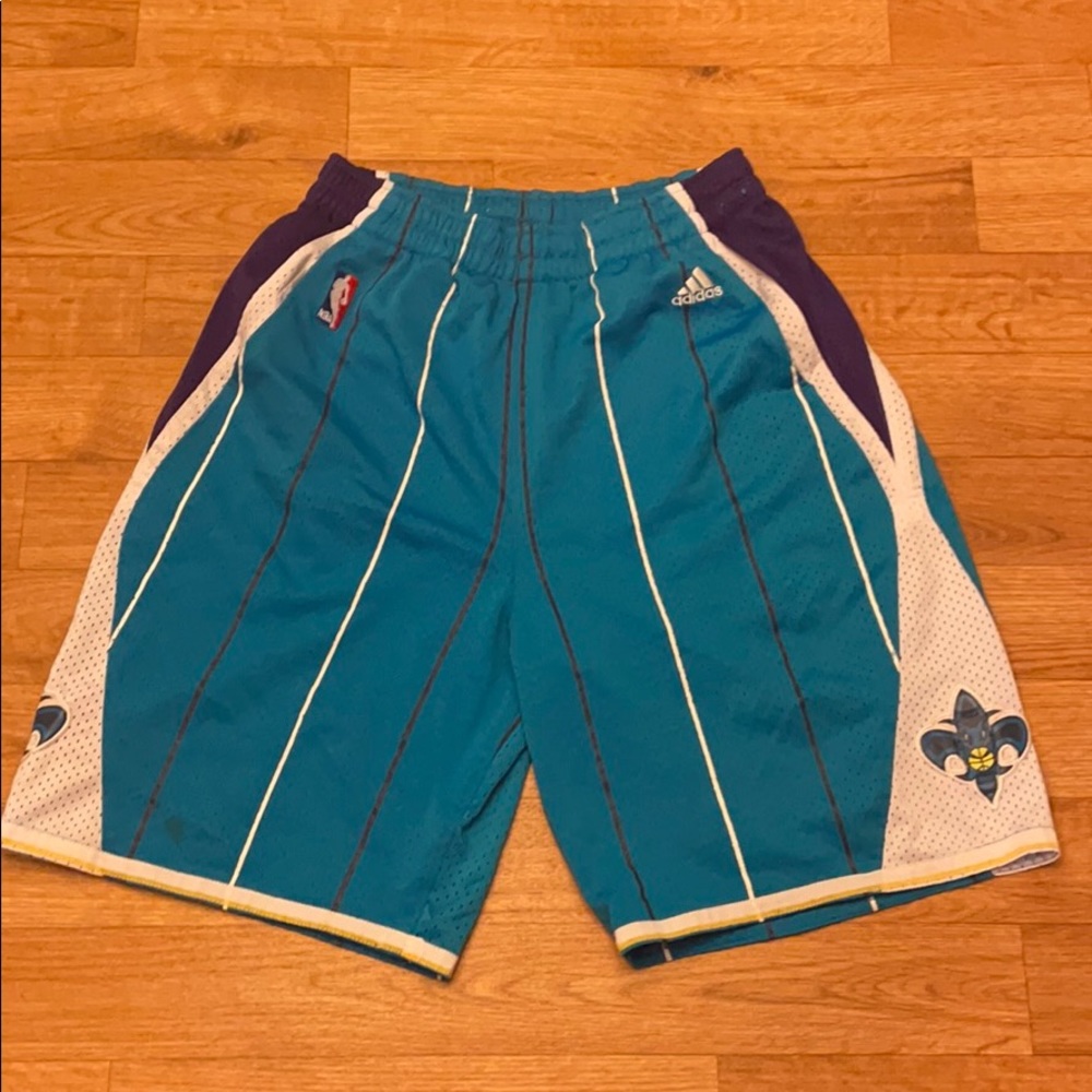 Adidas New Orleans Pelicans shorts.